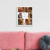 Gelukkige eerste opa-dag fotocollage canvas afdruk (Insitu (Woonkamer))