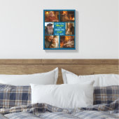 Gelukkige eerste opa-dag fotocollage canvas afdruk (Insitu (Slaapkamer))