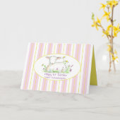 Gelukkige eerste paaskleindochter Lam Kaart (Gele Bloem)