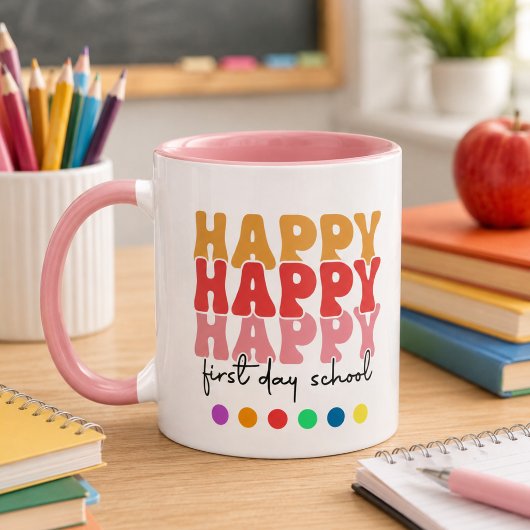 Gelukkige Eerste Schooldag Koffie Mok