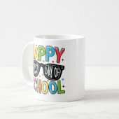 🌈📚 Gelukkige eerste schooldag Koffiemok (Voorkant links)
