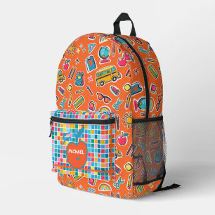 Gelukkige eerste schooldag Monogram Persoonlijk Bedrukte Rugzak