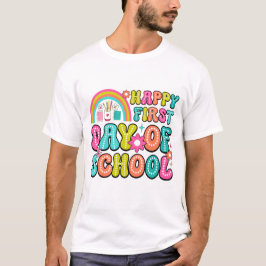 Gelukkige eerste schooldag – Perfecte terugkeer na T-shirt