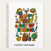 Gelukkige eerste schooldag planner (Voorkant)