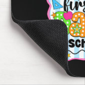 Gelukkige eerste schooldag potlood leraar kinderen muismat (Hoek)