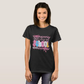 Gelukkige eerste schooldag potlood leraar kinderen t-shirt (Voorkant volledig)