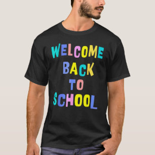 Gelukkige eerste schooldag schoolverpleegster t-shirt