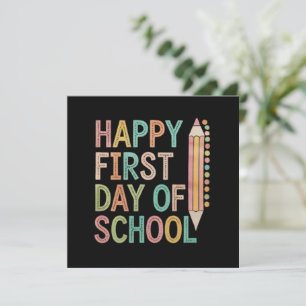 Gelukkige eerste schooldag Terug naar school Kaart