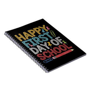 Gelukkige eerste schooldag Terug naar school Notitieboek
