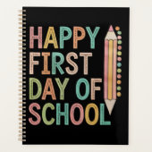 Gelukkige eerste schooldag Terug naar school Planner (Voorkant)