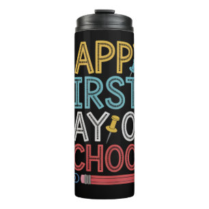 Gelukkige eerste schooldag Terug naar school  Thermosbeker
