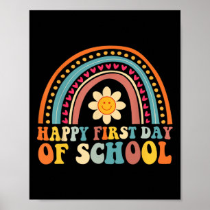 Gelukkige eerste schooldag voor docenten Kinder By Poster