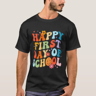 Gelukkige eerste schooldag voor lerares Kinder mei T-shirt