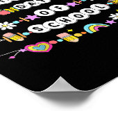 Gelukkige eerste schooldag Vriendschapsarmbanden K Poster (Hoek)