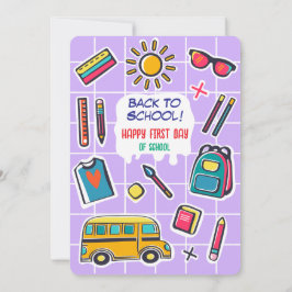 Gelukkige eerste schooldag WELKOM Kaart