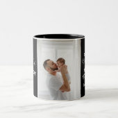 Gelukkige eerste vaderdag cadeau tweekleurige koffiemok (Center)