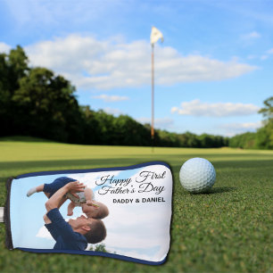 Gelukkige Eerste Vaderdag Custom Foto & Tekst Golfheadcover