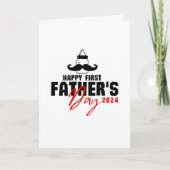 Gelukkige eerste Vaderdag eerste keer nieuwe papa  Feestdagen Kaart (Voorkant)