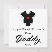Gelukkige eerste Vaderdag – gepersonaliseerde foto Feestdagenkaart (Voorkant)