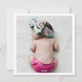 Gelukkige eerste Vaderdag – gepersonaliseerde foto Feestdagenkaart (Achterkant)