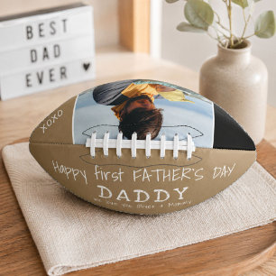Gelukkige eerste Vaderdag Papa Foto American Football
