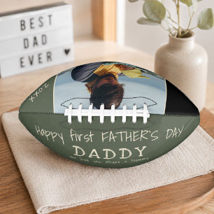 Gelukkige eerste Vaderdag Papa Opa Foto American Football