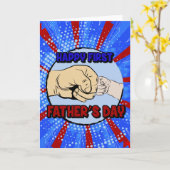 Gelukkige eerste Vaderdag papa opa Kaart geschenke (Gele Bloem)