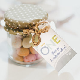 Gelukkige Eerste Verjaardag jongen Cadeaubijsluite Cadeaulabel