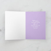 Gelukkige eerste verjaardag lieve prinses kaart (Binnen)