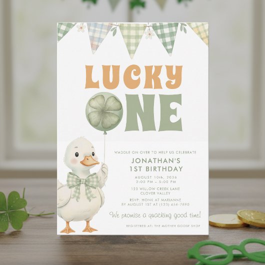 Gelukkige eerste verjaardag op St. Patrick's Day Kaart