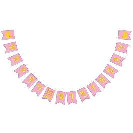 Gelukkige eerste verjaardag vlaggetjes