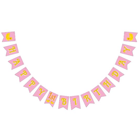 Gelukkige eerste verjaardag vlaggetjes (Alle)