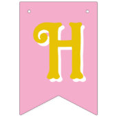 Gelukkige eerste verjaardag vlaggetjes (Tweede vlag)