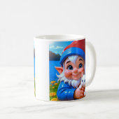 Gelukkige Elf Kat Koffiemok (Voorkant rechts)