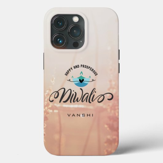Gelukkige en welvarende Diwali aanpasbare moderne Case-Mate iPhone Case (Achterkant)