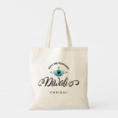 Gelukkige en welvarende Diwali aanpasbare moderne Tote Bag (Achterkant)