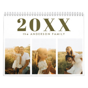 Gelukkige familiefoto's  kalender