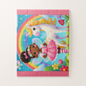 "GELUKKIGE FEE & EENHOORN" LEGPUZZEL (Verticaal)