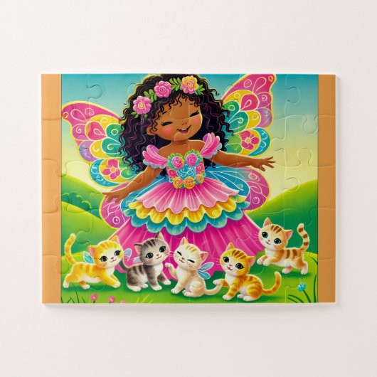 "GELUKKIGE FEËN & KITJES" LEGPUZZEL (Horizontaal)