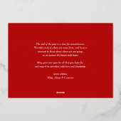 Gelukkige feestdagen Moderne typografie Hond Foto (Achterkant)