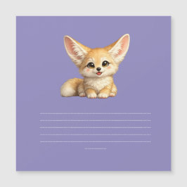 Gelukkige Fennek Vos Schattig Positief Vibes Desig
