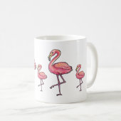 Gelukkige Flamingo Koffiemok (Voorkant rechts)