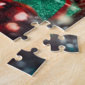 Gelukkige Franse Bulldog op kerstavond Legpuzzel (Zijkant)