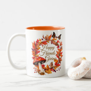 Gelukkige Friendsgiving Herfst Mok