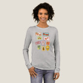 Gelukkige fruitzegels interessant Tri-Blend shirt (Voorkant)