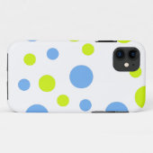 Gelukkige Funky Gele Blauwe Bellen Case-Mate iPhone Case (Achterkant (horizontaal))