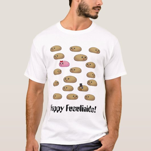 Gelukkige Fusulinids! T-shirt (Voorkant)