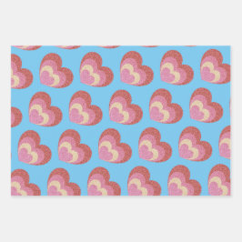 Gelukkige Galantines en Valentijnsdag Inpakpapier Vel