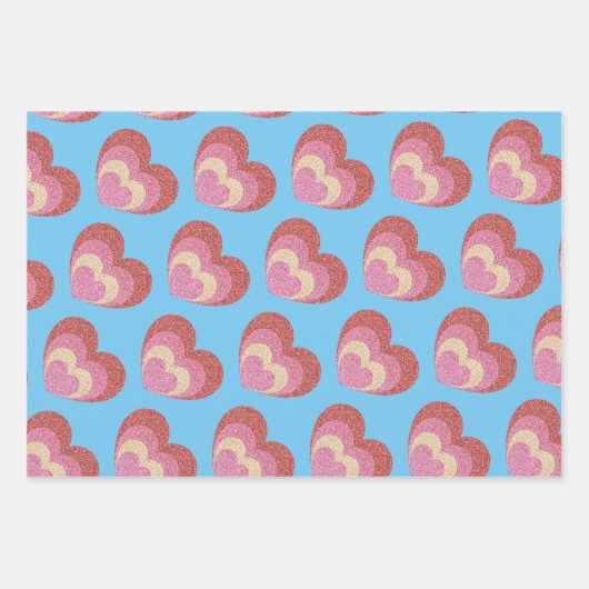 Gelukkige Galantines en Valentijnsdag Inpakpapier Vel (Voorkant)