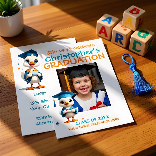 Gelukkige Gans Kleuterschool Afstuderen Kaart